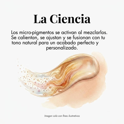 Base de maquillaje que cambia de color